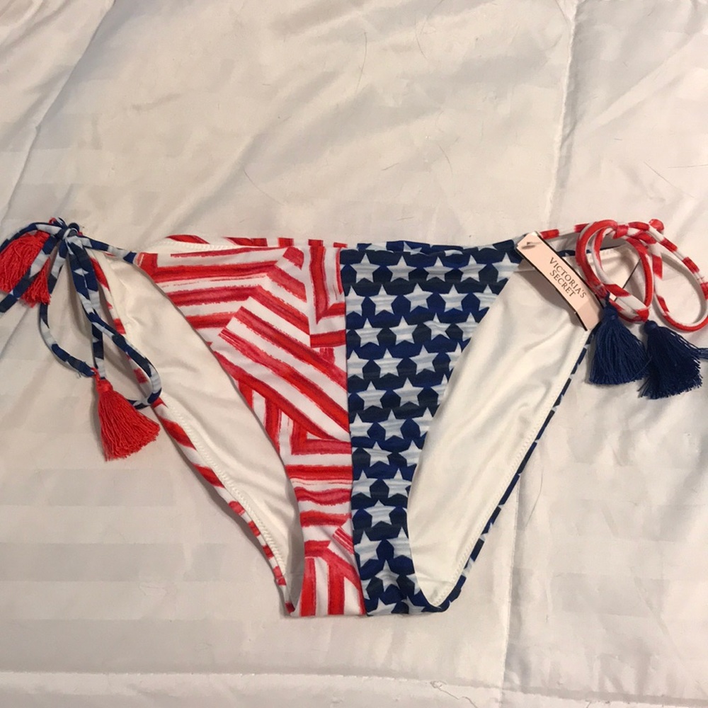 NWT Victoria’s Secret patriotic swim bottoms